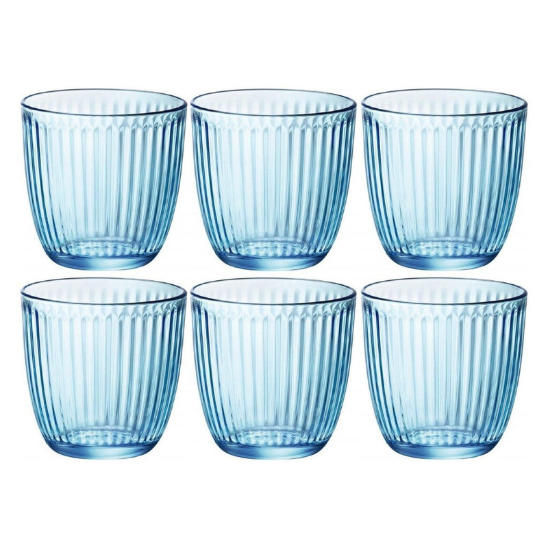 Overige merken bormioli rocco waterglazen 290 ml 6 stuks blauw transparant glas