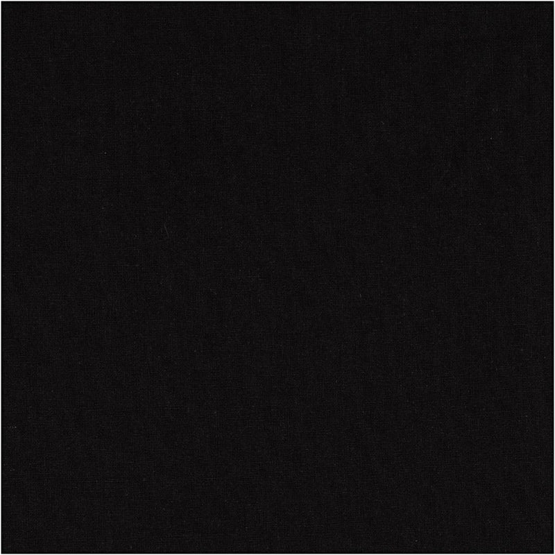 Creative Company Fabric, B: 145 cm, 140 Gr, nero, 5 m 1 scatola