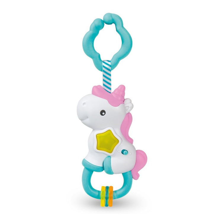 Sonajero interactivo Clementoni unicornio + luz y sonido