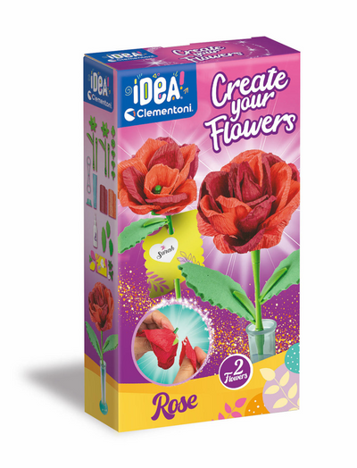 Clementoni idea - geurende bloemen maken - roos - vanaf 8 jaar - 2 stuks