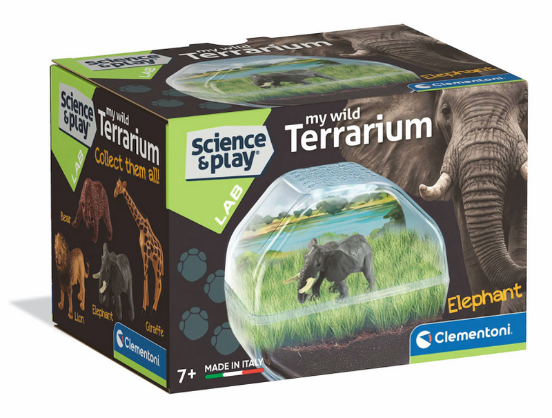 Gioco scientifico Clementoni il mio terrario selvaggio - elefante
