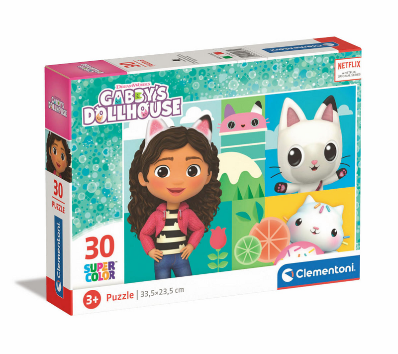Clementoni puzzel 30 stukjes gabby´s dollhouse