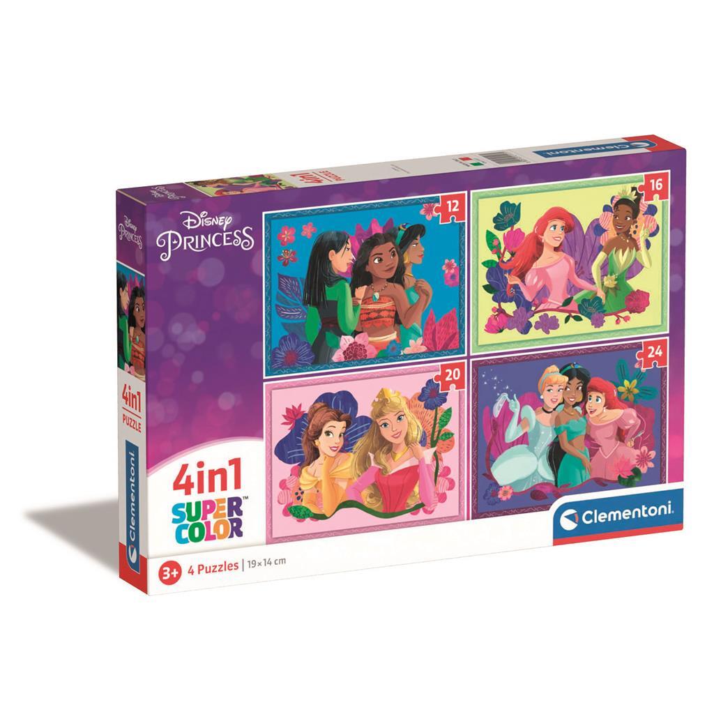 Clementoni Puzzles Disney Princess, 4in1