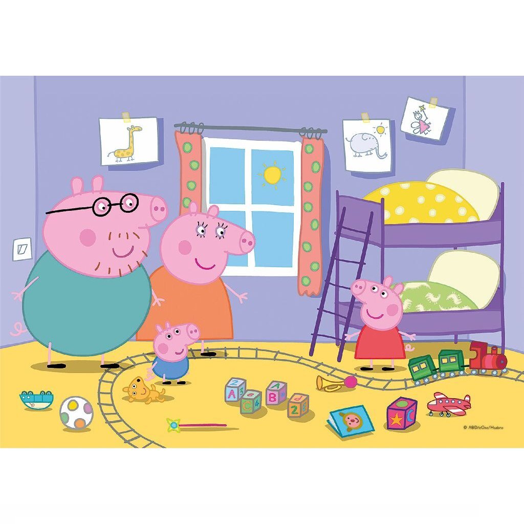 CLEMENTONI Puzzle Peppa Pig, 2x20st.