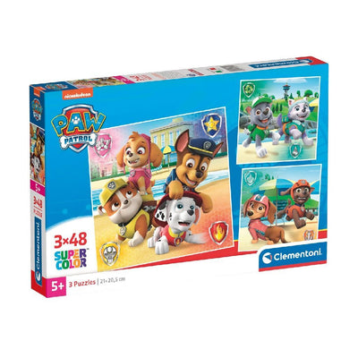 Clementoni puzzle puzzle Super Color Square Paw Patrol, 3x48st.