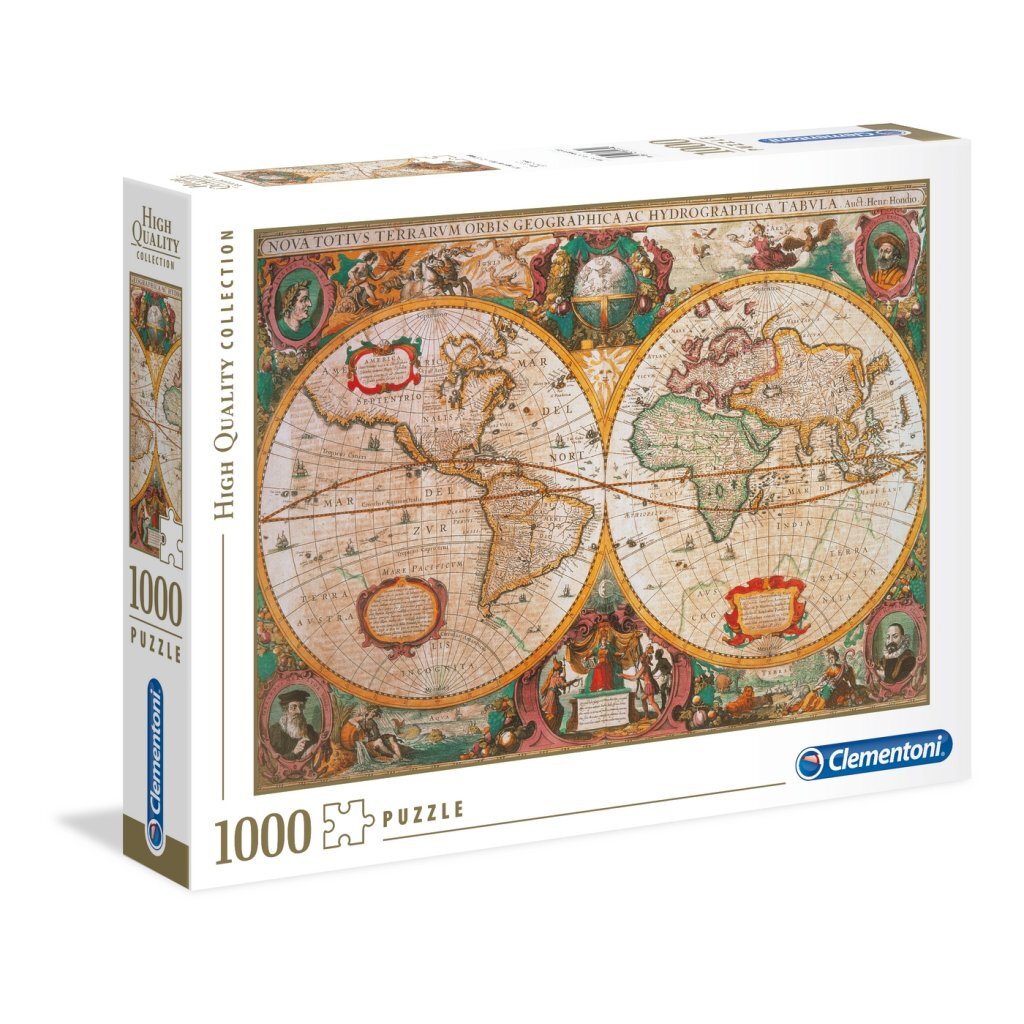 Clementoni Puzzel Oude Wereldkaart, 1000st.