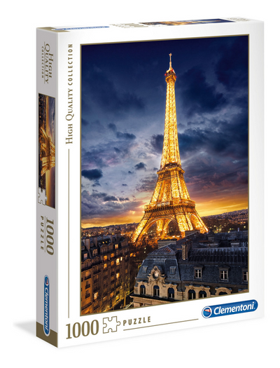 Clementoni - puzzle - 1000 piezas - tour eiffel - puzzle para adultos - colección de alta calidad
