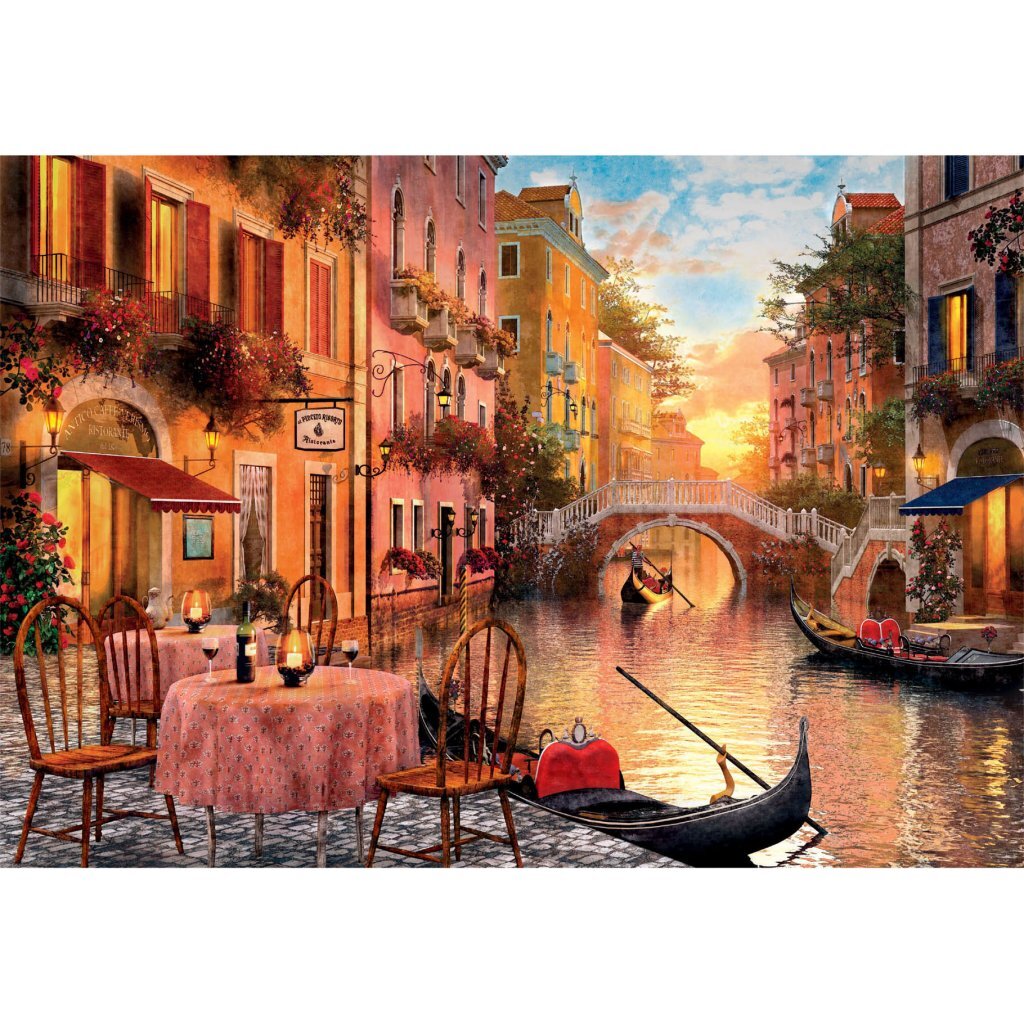 Puzzle di collezione di alta qualità Clementoni + poster veneti euml; 1000 pezzi