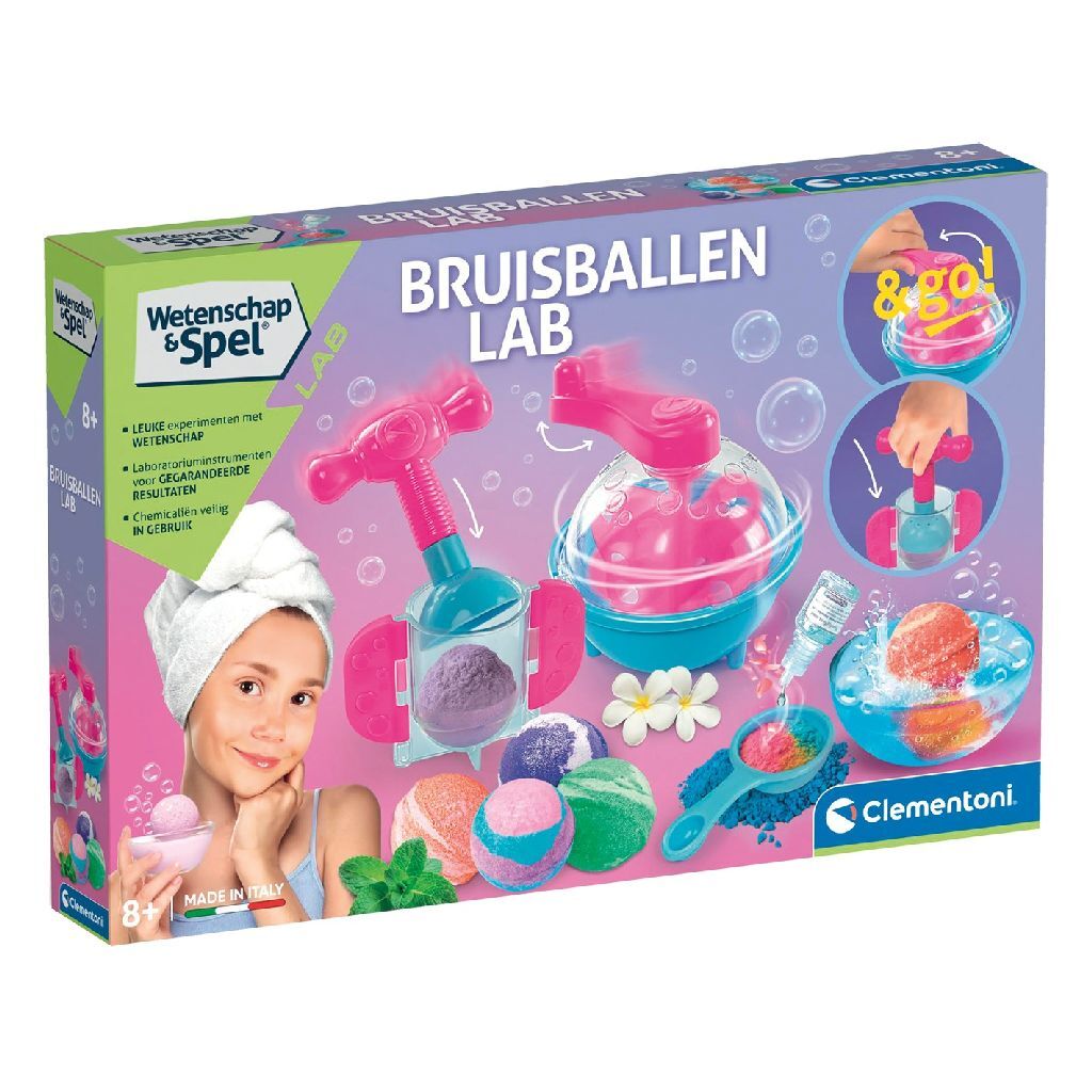 Laboratorio de bombas de baño de ciencia y juego Clementoni