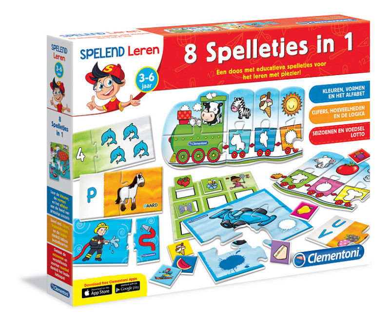 Clementoni gioca a imparare 8 giochi in 1
