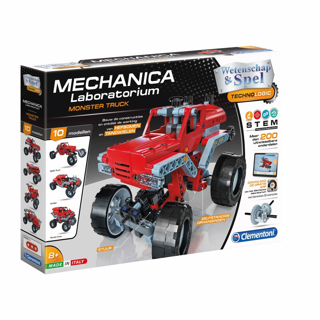 Mecánica del juego de ciencias de Clementoni - Monster Trucks