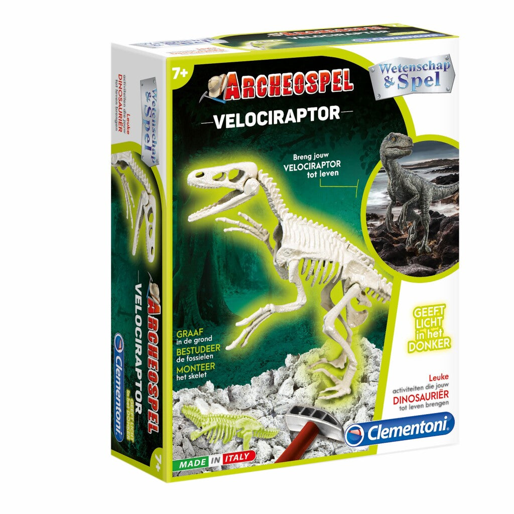 CLEMENTONI CIENCIA Juego arqueospel Velociraptor