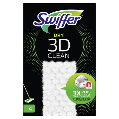 Swiffer toallitas antipolvo dry 3d clean 14uds