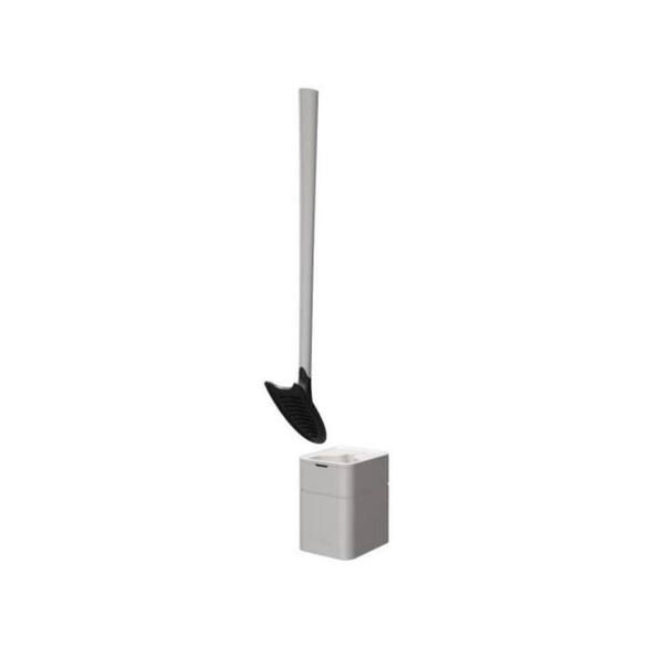 Scopino per WC Sanimaid Stockholm bianco con supporto da pavimento (435x 116x 190)
