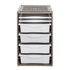 Bama RI, Ordino Storage System 34x41x53 cm Taupe White