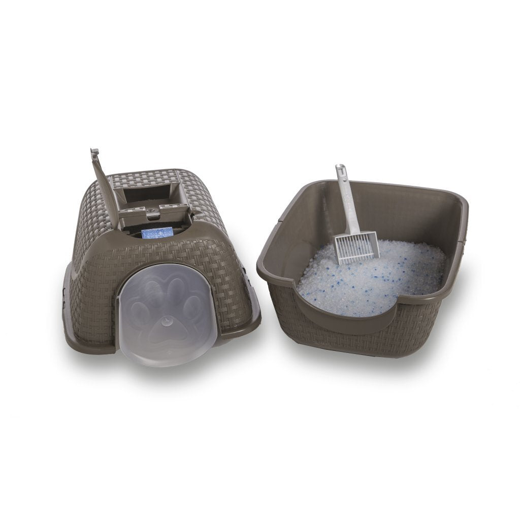 Bama pet kattenbak 41.8x50.5x39.6 cm taupe