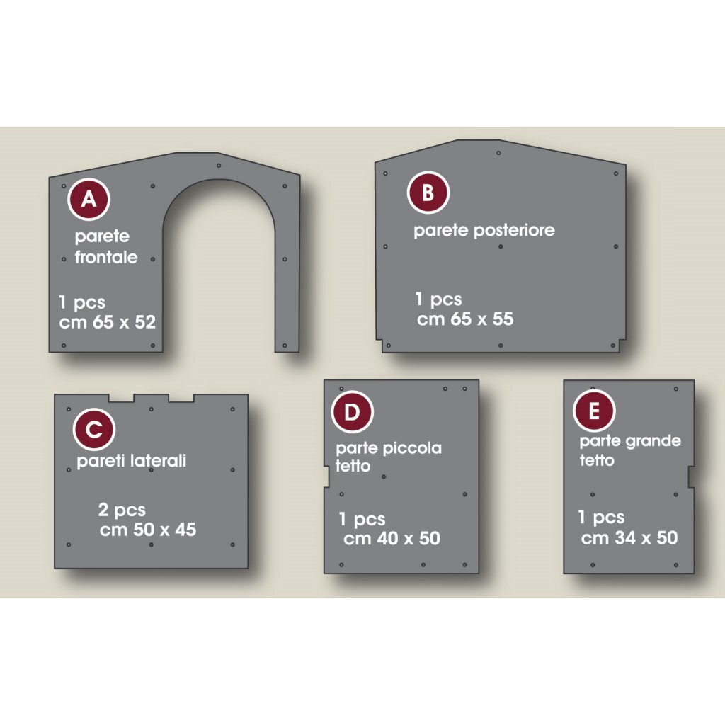 Pannelli di isolamento del kit per animali domestici Bama Hondhok Medium