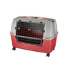 Bama Pet Transportbox con ruote 88x52x60 cm Grigio rosso