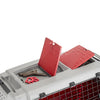 Bama Pet Transportbox con ruote 88x52x60 cm Grigio rosso