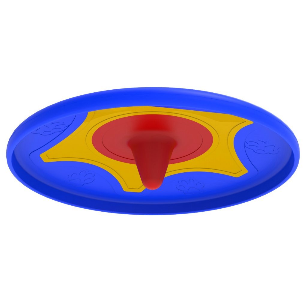 Giocattoli per cani disco di trotto per pet bama 24,5x4,5 cm di rosso giallo blu