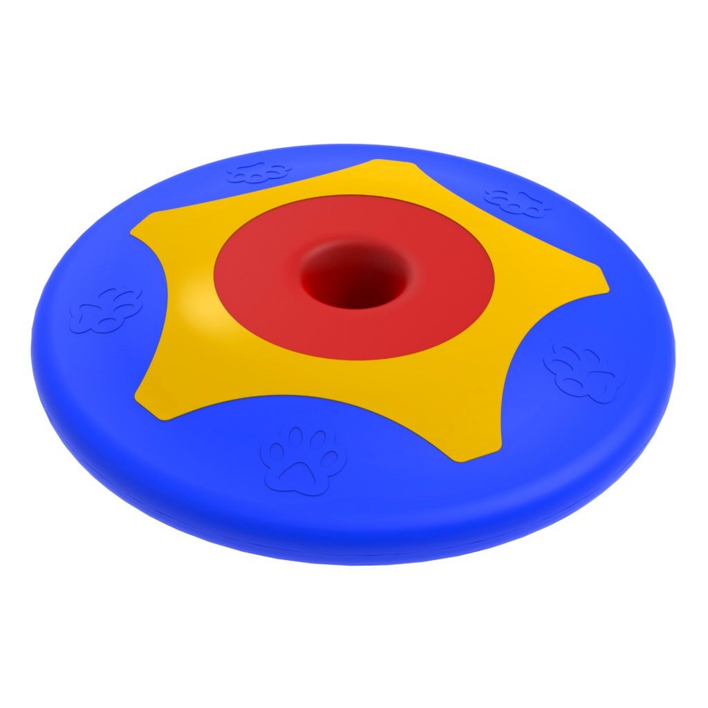 Giocattoli per cani disco di trotto per pet bama 24,5x4,5 cm di rosso giallo blu