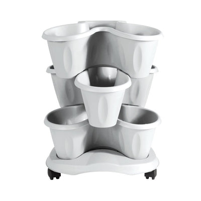 Bama Trifoglio Fiorter con ruote 40x51 cm bianco