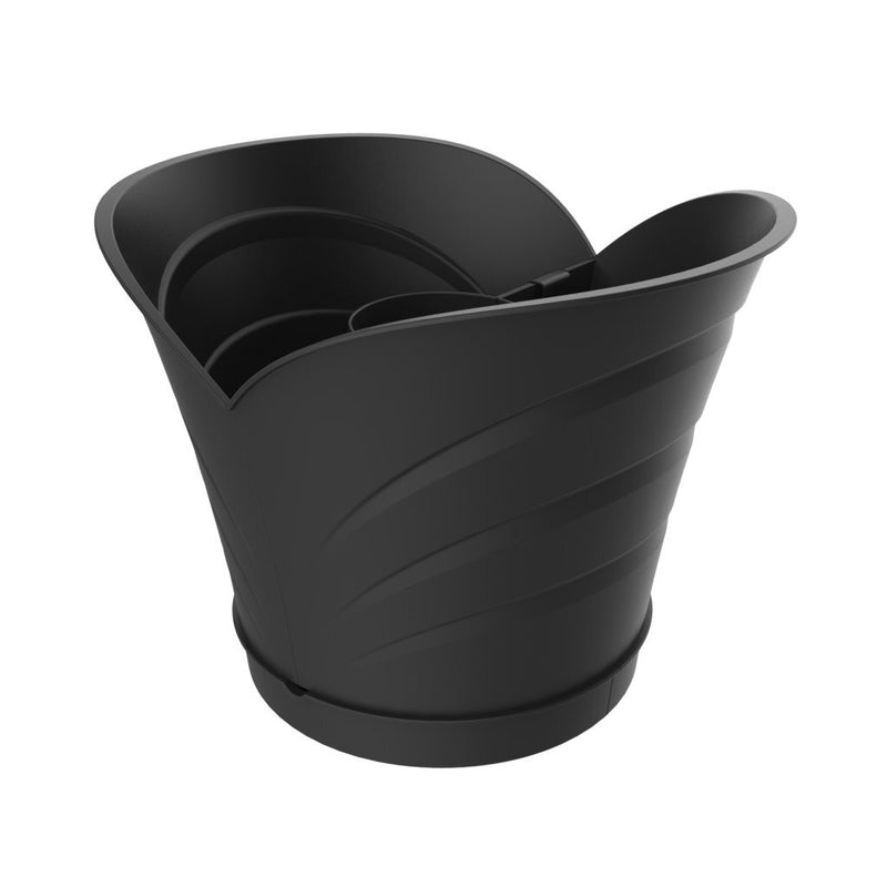 Bama Tulipano Flowerpot 5L 34.5x19x30 cm 4 pezzi di antracite