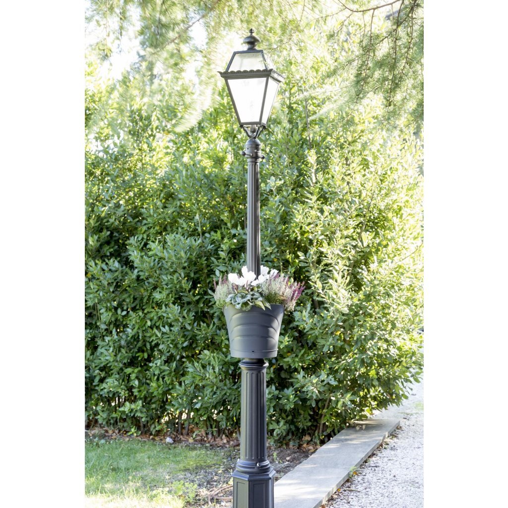 Bama Tulipano Flowerpot 5L 34.5x19x30 cm 4 pezzi di antracite