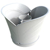Bama Tulipano Flowerpot 5L 34.5x19x30 cm 4 pezzi bianchi