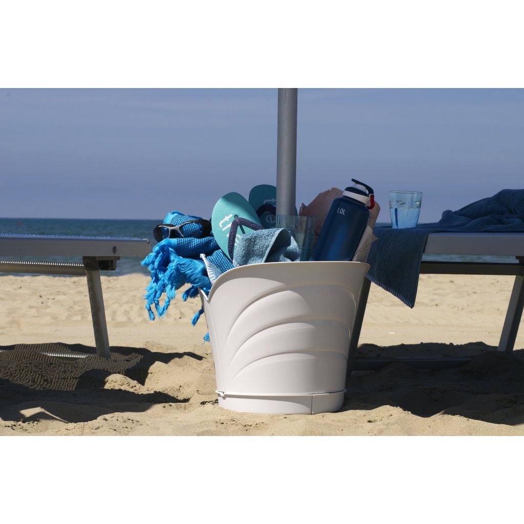 Bama Tulipano Flowerpot 5L 34.5x19x30 cm 4 pezzi bianchi