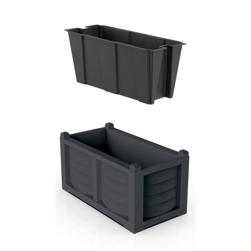 Bama kit arredo plantenbak 80x42.5x42 cm antraciet
