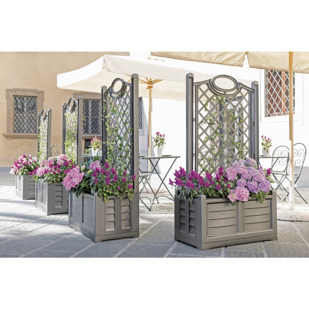 Bama Fioriera Separe Flower Box 80x42.5x150 cm Gray
