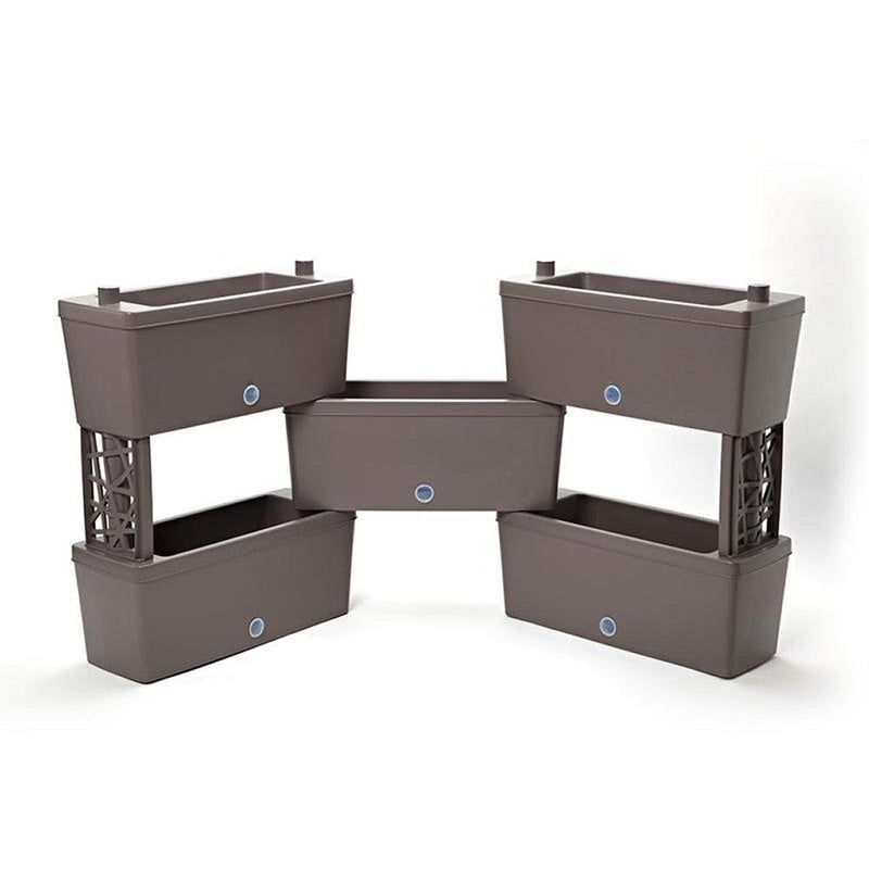 BAMA BRICK COUCBERABLE PLARTERS 75L 59x23x27 cm 5 pezzi di antracite