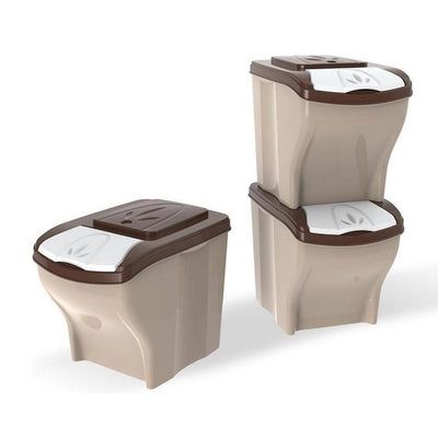 Container per alimentazione per animali domestici Bama 3x20l taupe beige