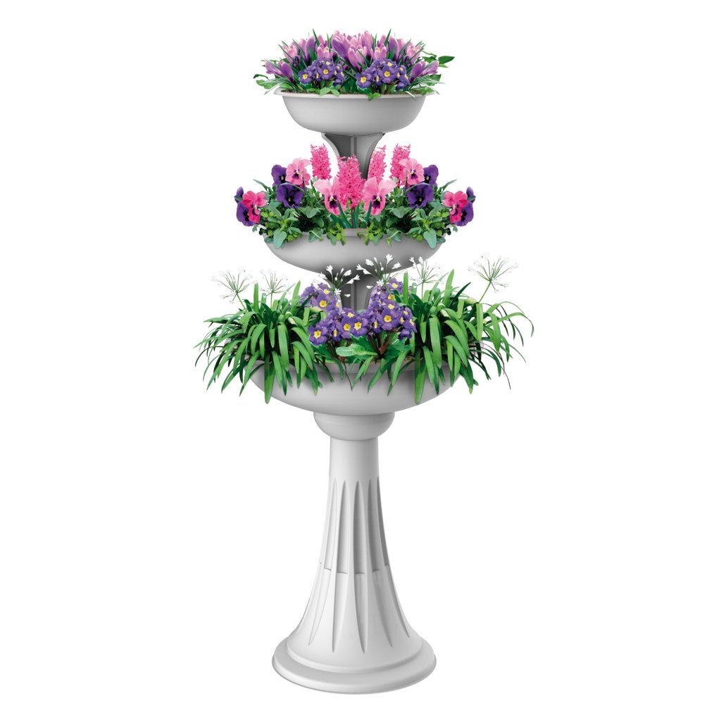 Bama Trevy Fioriera Fiorter 50x114 cm bianco