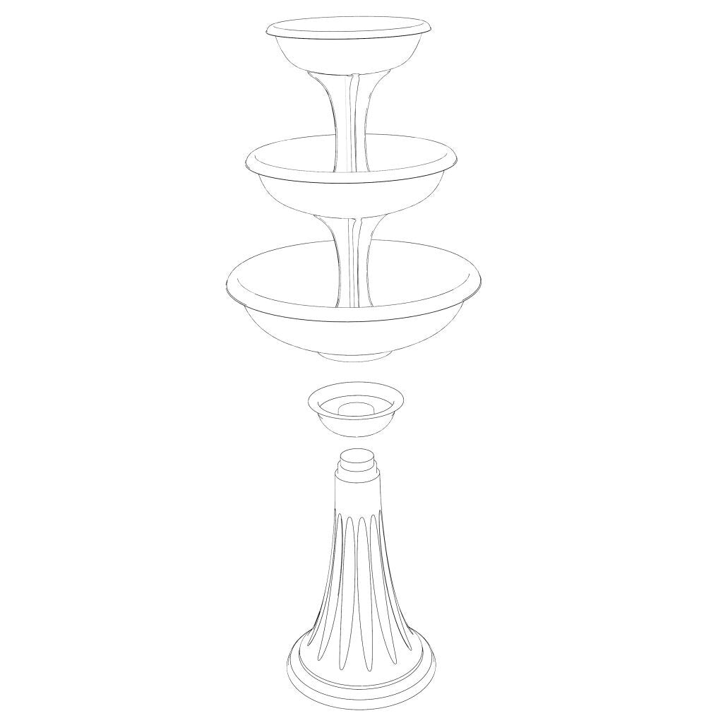 Bama Trevy Fioriera Fiorter 50x114 cm bianco