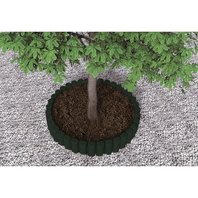 Bama Garden Modular Rand imitazione in legno 38.5x15 cm 6 pezzi verdi