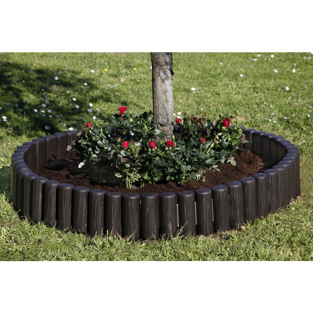 Bama Garden Modular Rand imitazione in legno 38.5x15 cm 6 pezzi marroni