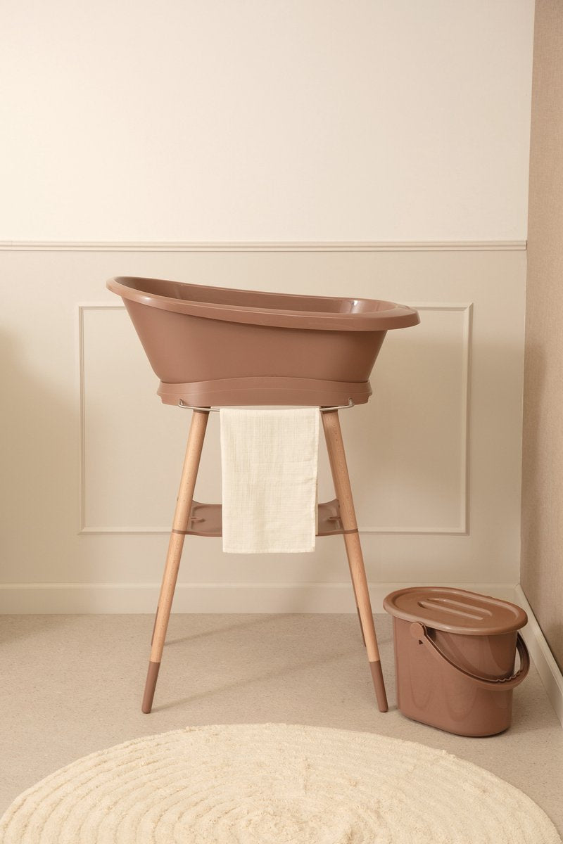 Set bagno base Bébé-jou + termometro digitale mousse moka