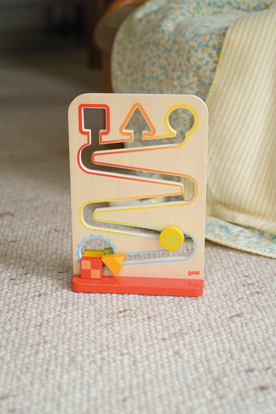 Goki Wooden Zig-Zag Rolbaan
