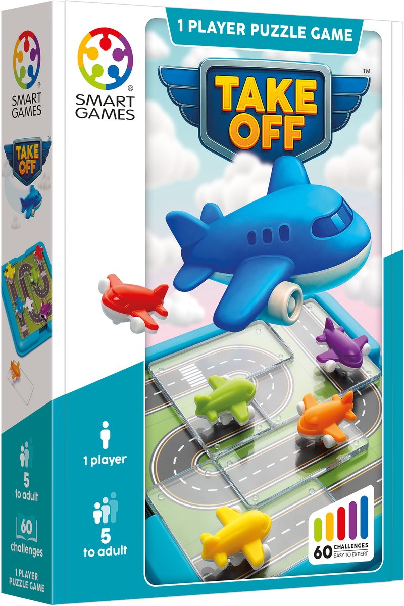 I giochi intelligenti decollano - gioco di pensiero logico puzzle di viaggio - 60 compiti con aeroplani - gioco educativo da solista per bambini e adulti - a partire da 8 anni