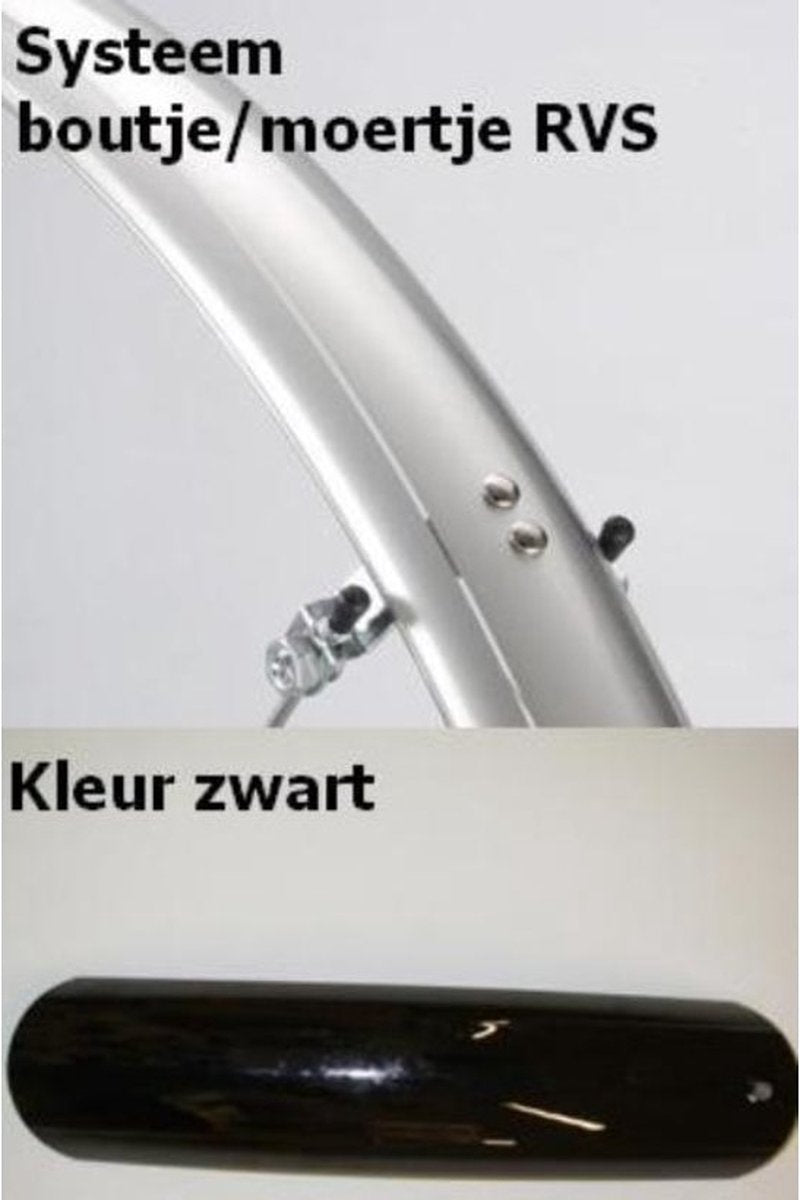 Eurofender Fender Set Elegance 58 mm 26 Negro