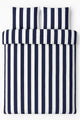 Vtwonen - copripiumino a righe verticali - letti gemelli - 240x200 220 cm - blu navy