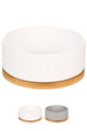 Cuenco de comida para perros Flamingo - bebedero para perros - cuenco de comida para perros con soporte - cuenco de comida para perros de cerámica - ø16 cm - 990ml - cuenco de comida blanco bianco
