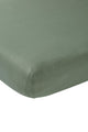Lenzuolo con angoli Meyco per neonato e co-letto - verde foresta - 50x90 cm