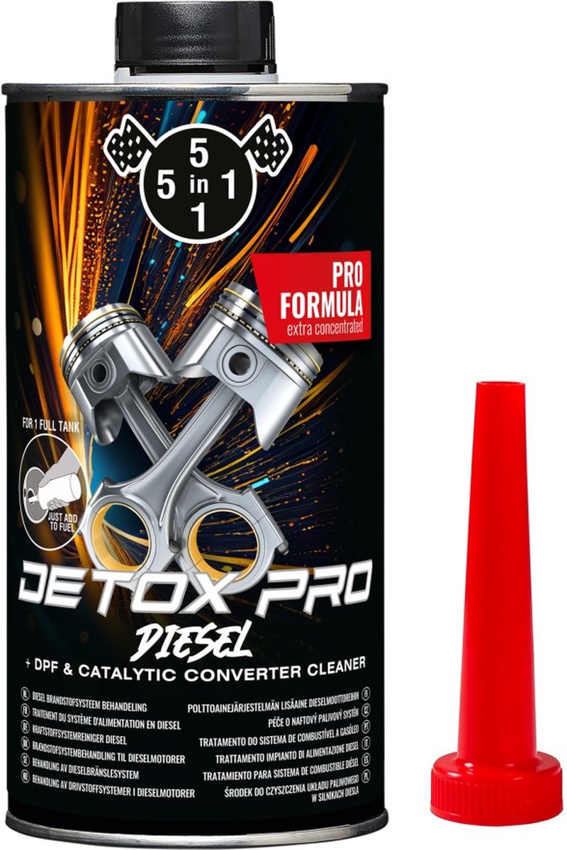 5in1 Diesel Detox Pro - 1000ml - Detergente Diesel