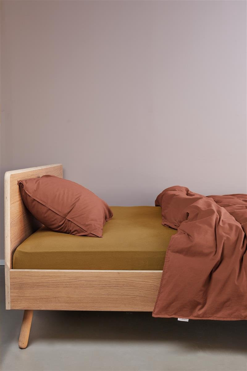 Beddinghouse - jersey - topper diviso - lenzuolo con angoli - 180x220 cm - giallo