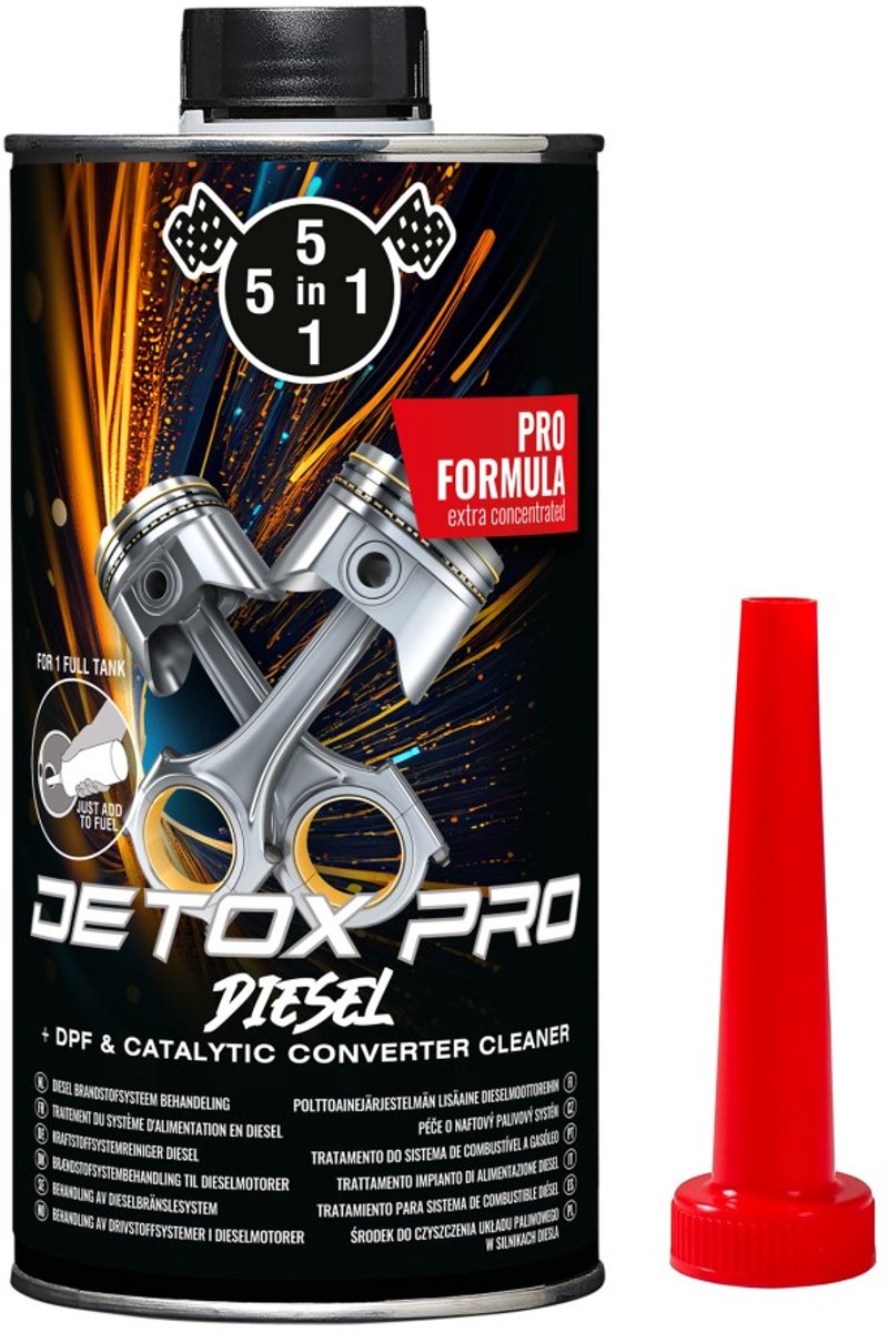 5in1 Diesel Detox Pro - 1000ml - Detergente Diesel