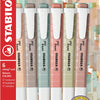 Evidenziatori Stabilo swing cool naturecolors - 6 pz.