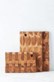 Tabla de cortar Point-virgule de madera de teca reciclada 40x20x2cm 1 pieza